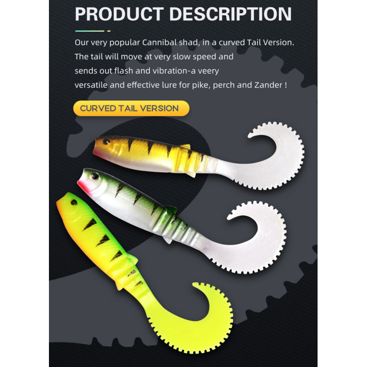 MEREDITH Soft Bait 7 см 2.3 г — силіконові приманки (10 шт)